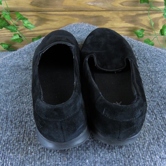 SKECHERS‎ Women's Goga Max Slip-On Black Leather Sz 9.5 Wide Gently Used 2025 - Picture 4 of 7